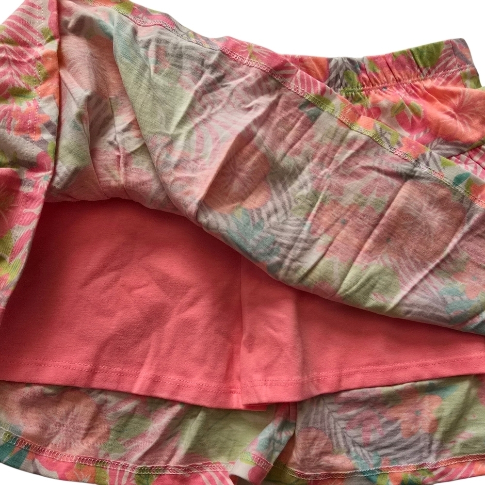 NWT Tommy Bahama Tropical Neon Pink Floral Skort & Hibiscus Sequin Top - Picture 2 of 4